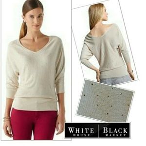 🌻White House Black Market Double V Top Blouse